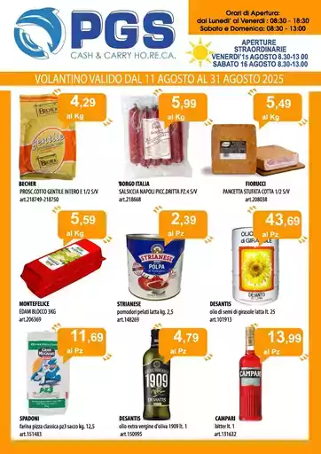 VOLANTINO VALIDO DAL 11 AGOSTO al 31 agosto 2025 VOLANTINO VALIDO DAL 11 AGOSTO al 31 agosto 2025