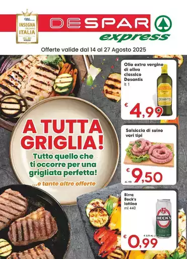Offerte valide dal 14 al 27 Agosto 2025