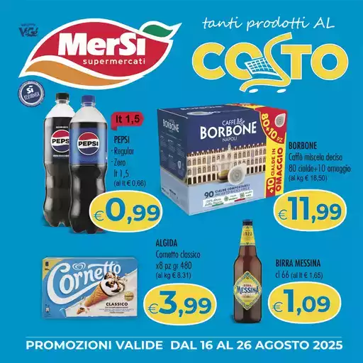 Tanti prodotti Al costo