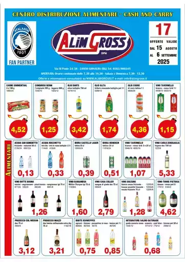 OFFERTE VALIDE DAL 15 AGOSTO AL 6 SETTEMBRE 2025 OFFERTE VALIDE DAL 15 AGOSTO AL 6 SETTEMBRE 2025