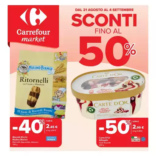 Sconti fino al 50%