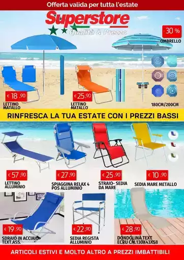 Offerta valida per tutta l'estate Offerta valida per tutta l'estate