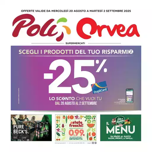 SCEGLI I PRODOTTI DEL TUO RISPARMIO -25% SCEGLI I PRODOTTI DEL TUO RISPARMIO -25%