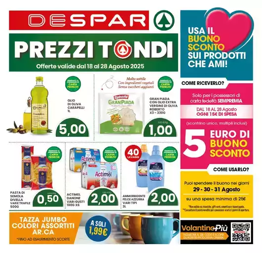 Prezzi tondi Prezzi tondi