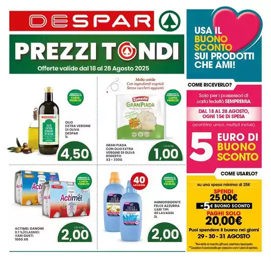 Prezzi tondi Prezzi tondi