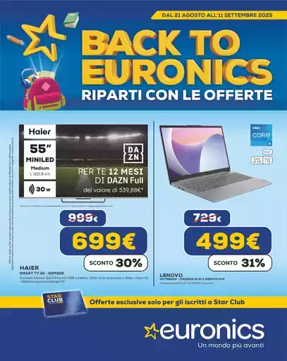 Back to Euronics - Riparti con le offerte