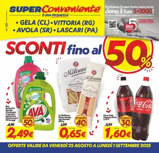 Sconti fino al 50%