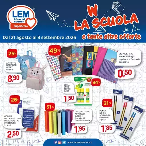 W la scuola... e tante altre offerte