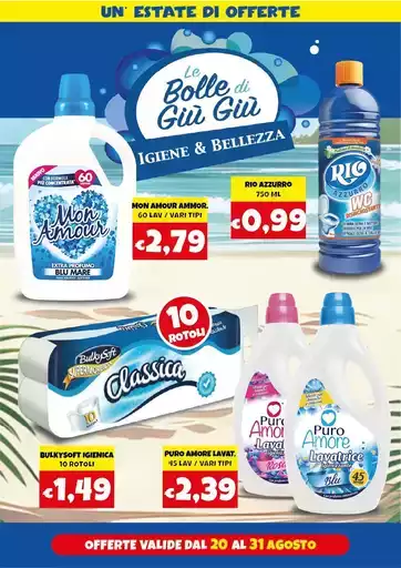 Offerte valide dal 20 al 31 agosto