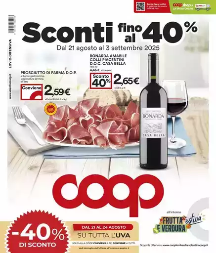 Sconti fino al 40%