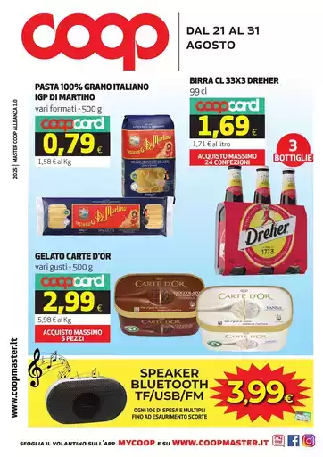 dal 21 AL 31 AGOSTO