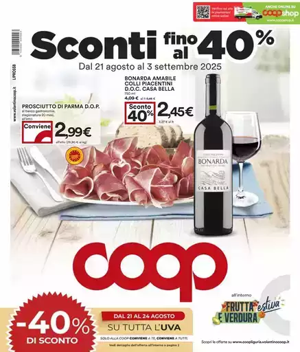 Sconti fino al 40%
