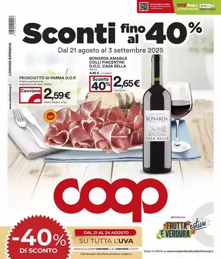Sconti fino al 40%