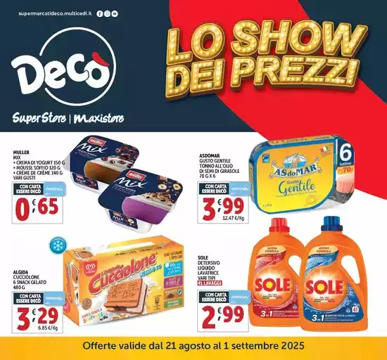Lo show dei prezzi