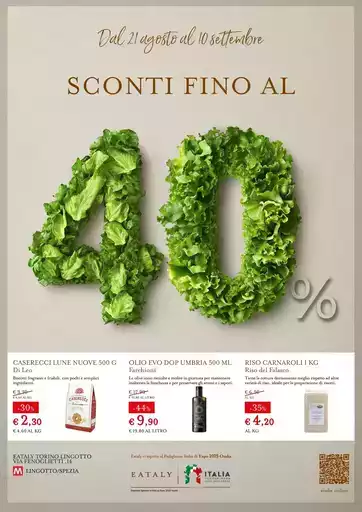 SCONTI FINO AL 40%