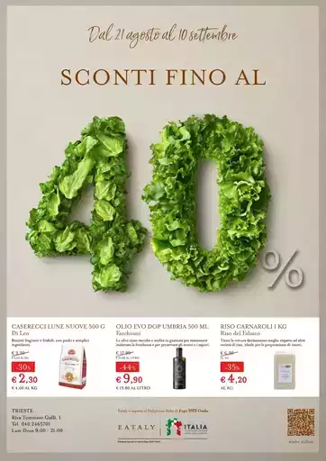 SCONTI FINO AL 40%