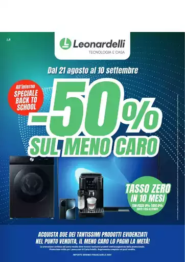 -50% sul meno caro -50% sul meno caro