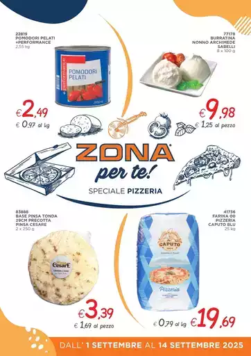 Zona per te! Speciale pizzeria Zona per te! Speciale pizzeria