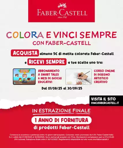 Colora e vinci con Faber-Castell