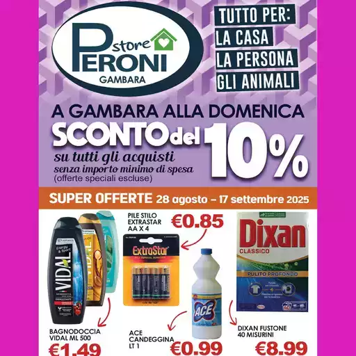 Sconto del 10% Sconto del 10%