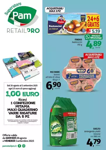 Offerte valide da GIOVEDI 28 agosto a VENERDÌ 5 settembre 2025 Offerte valide da GIOVEDI 28 agosto a VENERDÌ 5 settembre 2025