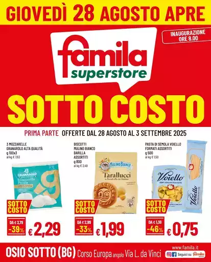 NUOVA APERTURA! SOTTOCOSTO NUOVA APERTURA! SOTTOCOSTO
