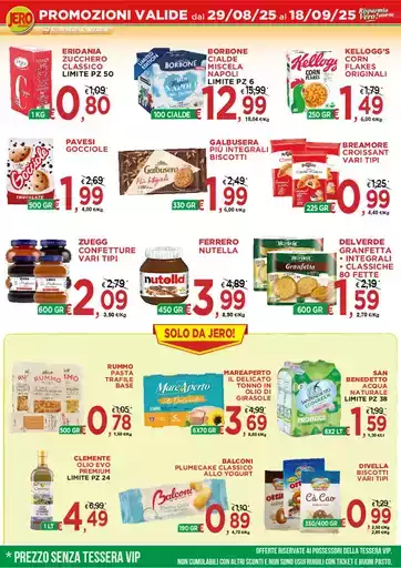 Promozioni valide 29/8 al 18/9/2025 Promozioni valide 29/8 al 18/9/2025