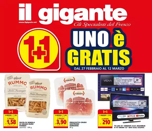 1+1 Uno è Gratis 1+1 Uno è Gratis