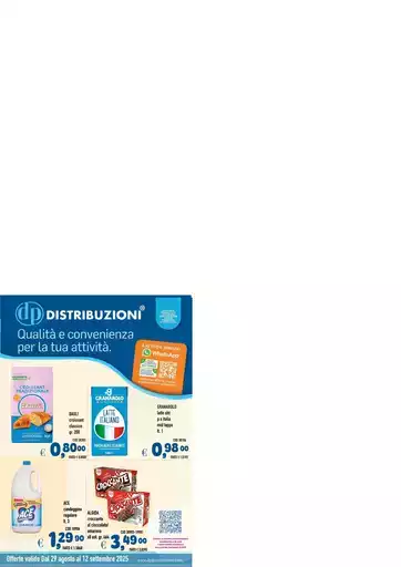 Offerte valide dal 29 agosto al 12 settembre Offerte valide dal 29 agosto al 12 settembre