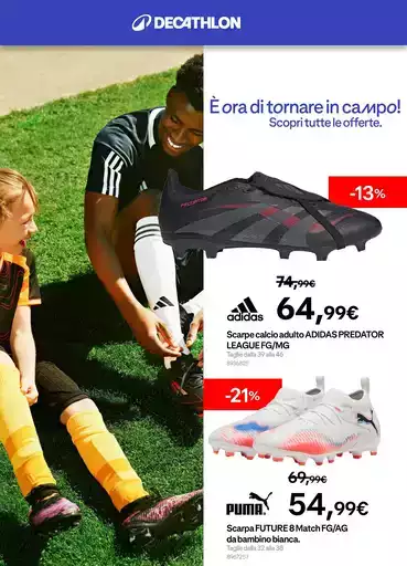 È ora di tornare in campo! È ora di tornare in campo!