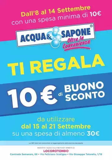10 euro di Buono sconto 10 euro di Buono sconto