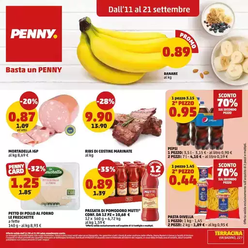 Dall'11 al 21 settembre Dall'11 al 21 settembre