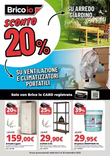 Sconto 20% Sconto 20%