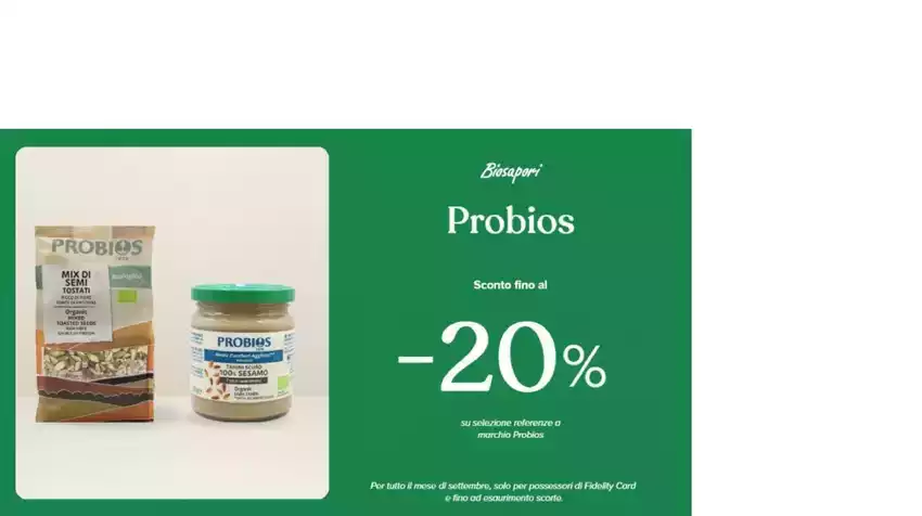 PROMOZIONE PROBIOS SETTEMBRE 2025 PROMOZIONE PROBIOS SETTEMBRE 2025