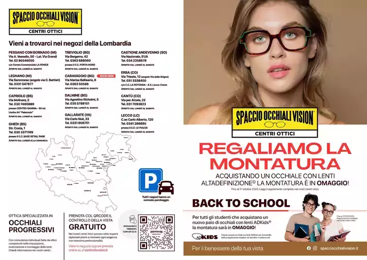Regaliamo la montatura Regaliamo la montatura
