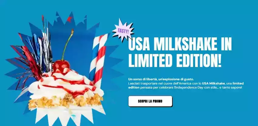 USA milkshake in limited edition! USA milkshake in limited edition!