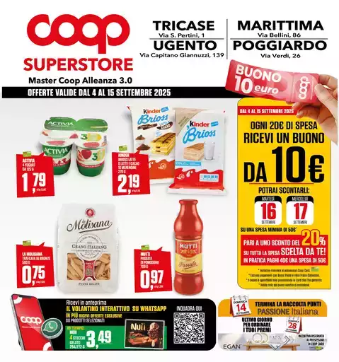 OFFERTE VALIDE DAL 4 AL 15 SETTEMBRE 2025