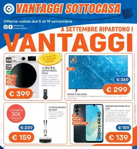 A settembre ripartono i vantaggi