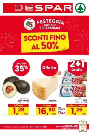 Sconti fino al 50%