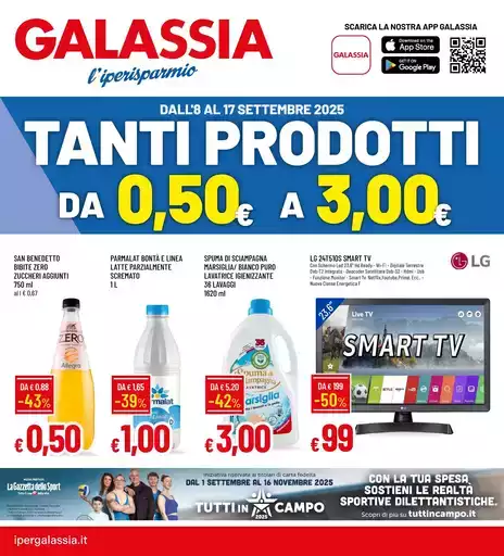 TANTI PRODOTTI DA 0,50 A 3 €