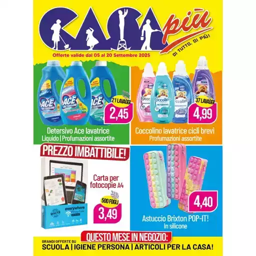 Offerte valide dal 05 al 20 settembre 2025