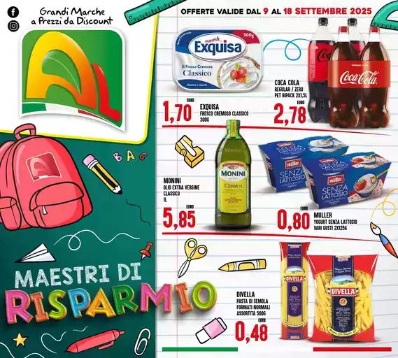 OFFERTE VALIDE DAL 9 AL 18 SETTEMBRE 2025