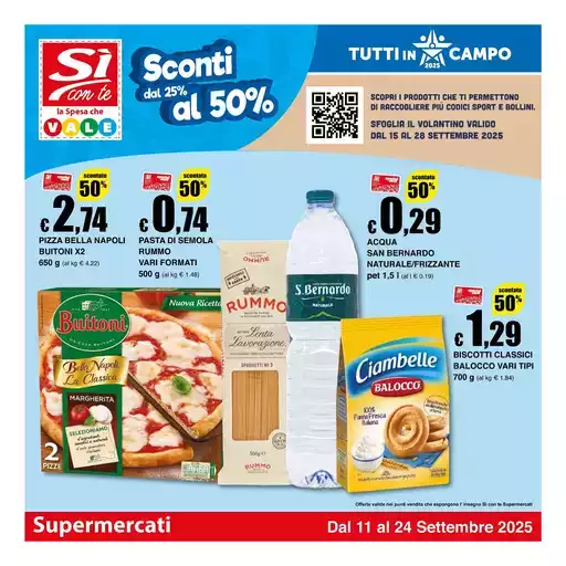 Sconti dal 25% al 50%