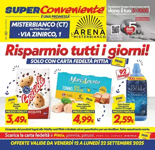 Risparmio tutti i giorni! Risparmio tutti i giorni!