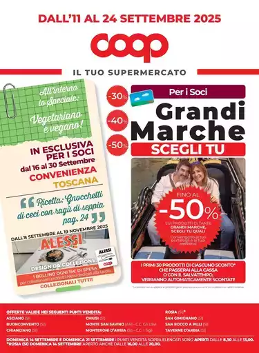 DALL’11 AL 24 SETTEMBRE 2025