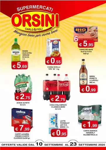 Offerte valide dal 10 settembre al 23 settembre