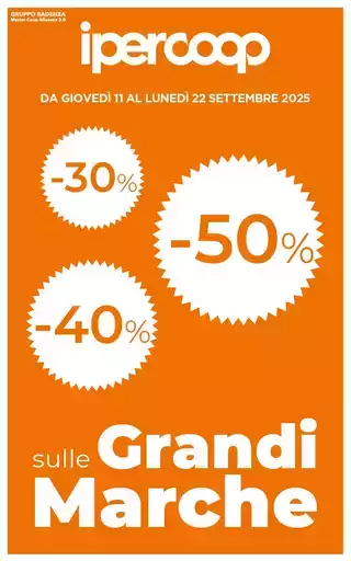 -30% 40% 50% sulle grandi marche -30% 40% 50% sulle grandi marche