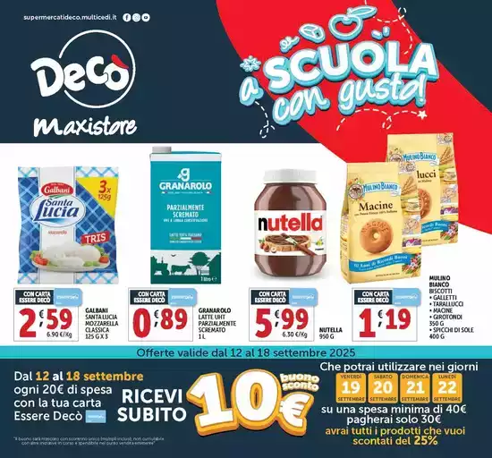 A scuola con gusto A scuola con gusto