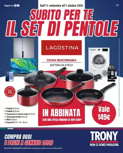 Subito per te e il set di pentole
