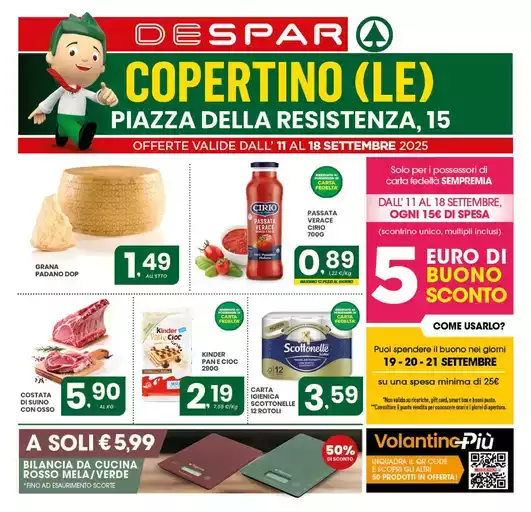 5 euro di buono sconto